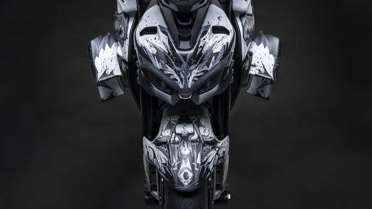 Furthermore, the Centauro is equipped with a host of advanced electronic aids, including traction control, slide control, wheelie control, and power launch, enhancing both safety and performance. These features ensure that riders can harness the Centauro's power with confidence, whether carving through winding roads or pushing the limits on the track.
