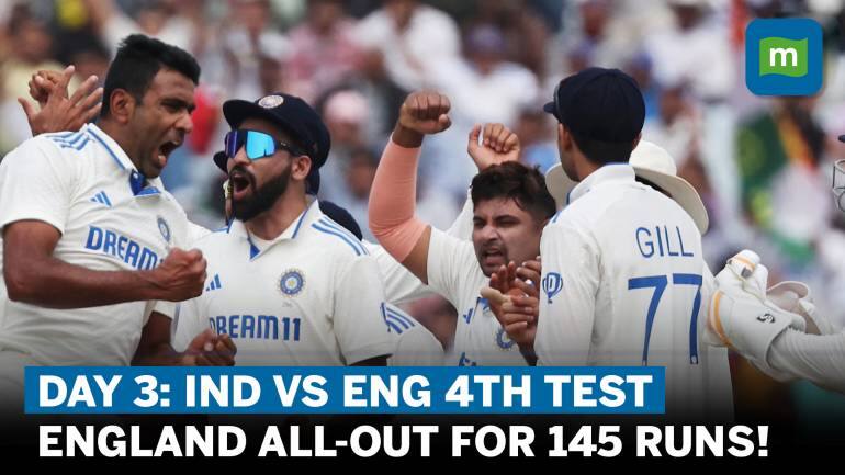 India vs England 4th Test Day 3: India eye 3-1 lead, need 152 runs to ...