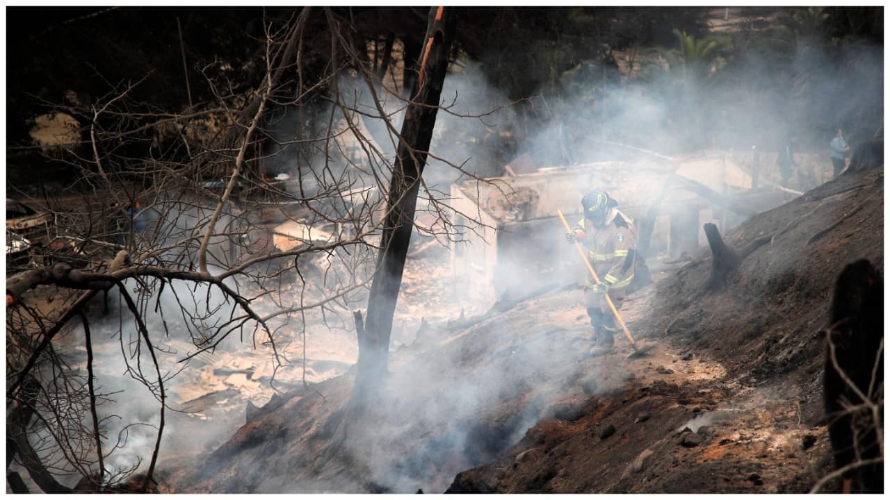 Chile wildfire AFP