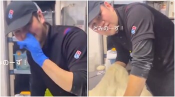 Both the employees have been fired and legal action against them is also being considered, Domino's stated. (Image credit: @mrjeffu/X)