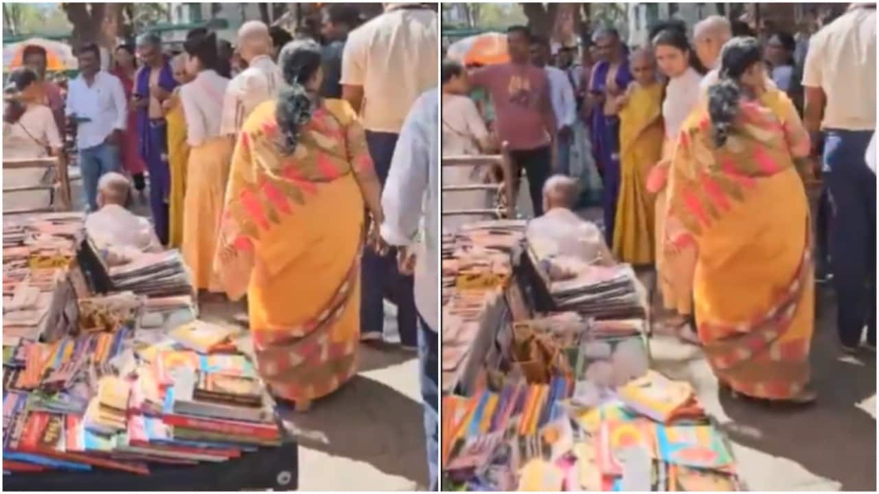 Narayana Murthy, Sudha Murty spotted checking out books in Bengaluru with Akshata Murty. Watch