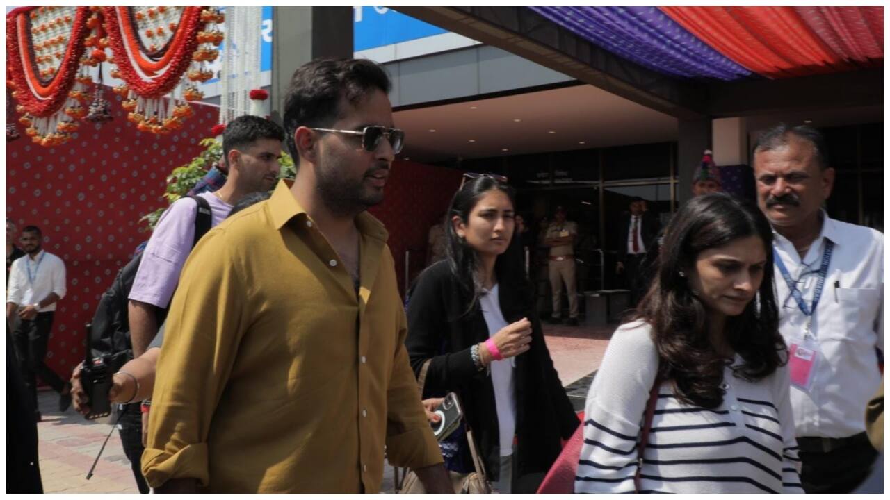 Akash Ambani, Anant Ambani's elder brother arrives in Jamnagar.