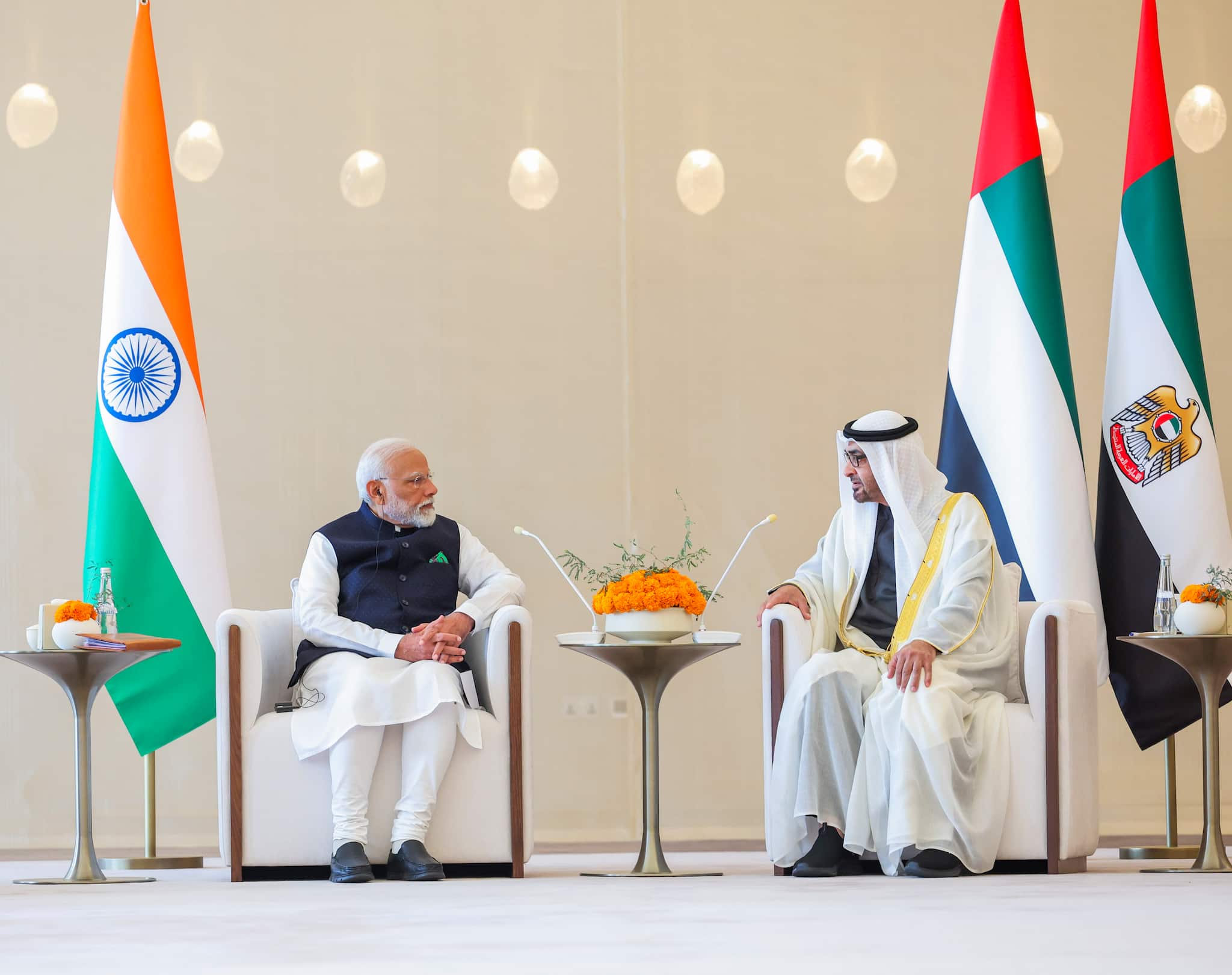 Day 1 of PM's visit to UAE Modi highlights bonhomie with MBZ, hails