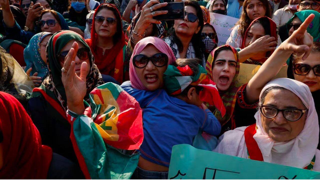 A police source said on condition of anonymity that around 300 PTI supporters had blocked the main highway connecting Peshawar to the national capital.