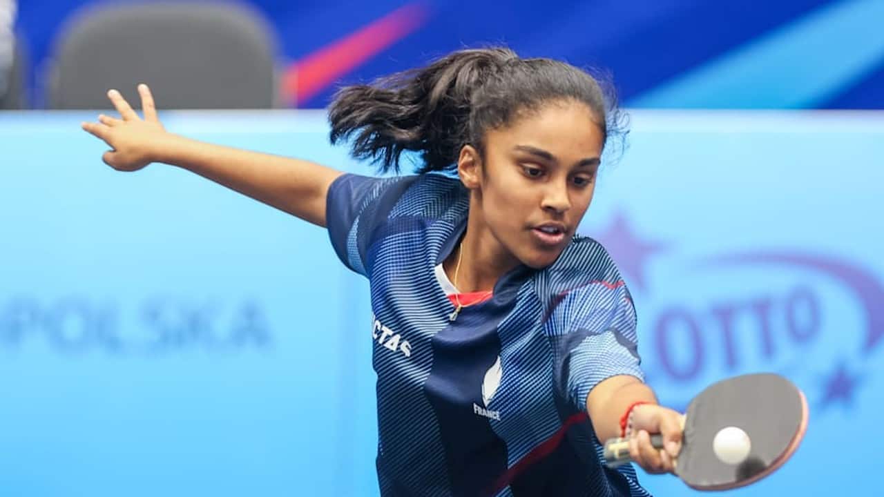 L'adolescente d'origine indienne Prithika Bavade est la meilleure compétitrice française de tennis de table aux Jeux olympiques de Paris 2024.