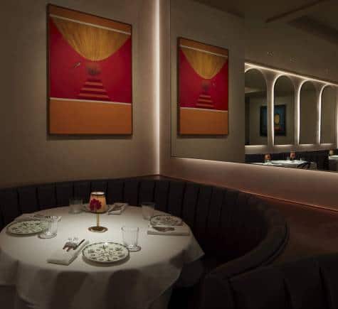 Interiors of Sona, New York City.