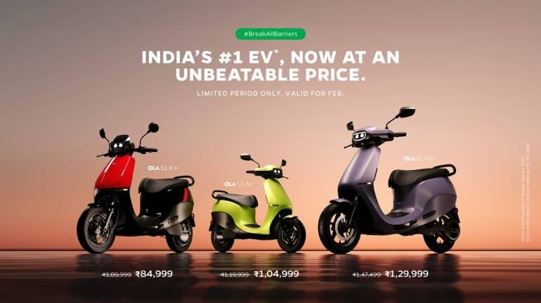 IPO-bound Ola Electric slashes prices of e-scooters by up to Rs 25,000