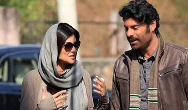 Sikandar Kher with Sushmita Sen in a still from Aarya.
