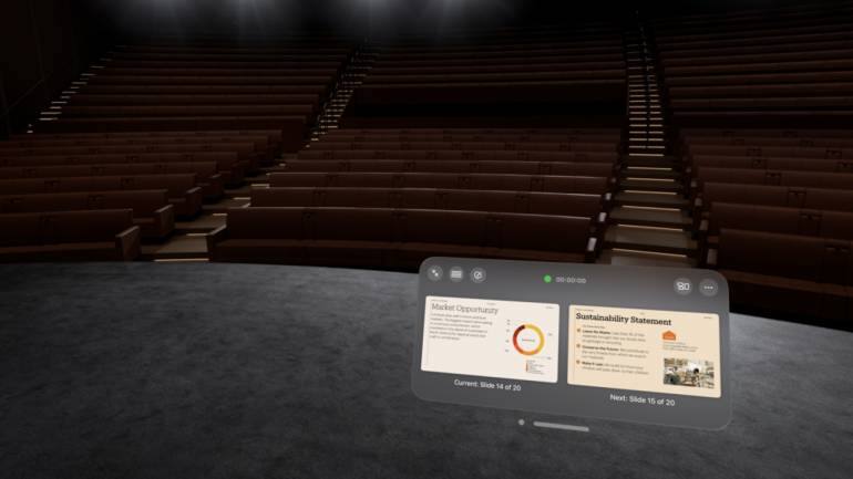 Keynote aims to make presentations more immersive by letting you stylize and present them in any way you want, even in a digital recreation of the Steve Jobs Theatre.