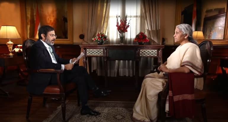 FM Sitharaman says RBI to take a call on interest rates keeping growth in mind - Vimarsana News