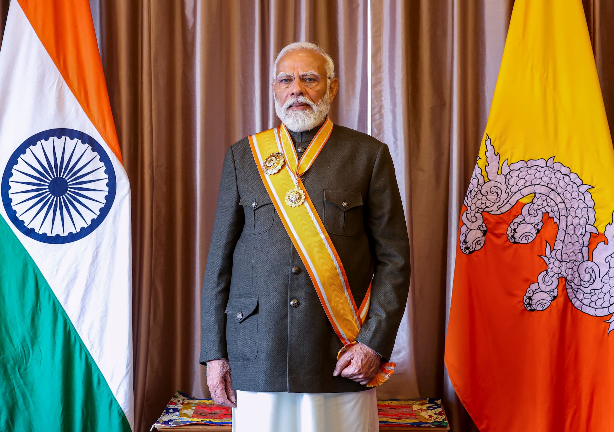 PM Modi honoured in Bhutan