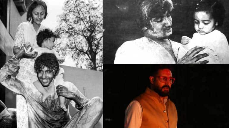 Amitabh Bachchan shares old and new photos of Holi. (Photo: X)