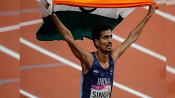 On March 16, the 22-year-old Asian Games bronze medallist athlete Gulveer Singh shattered a 16-year-old national record in the men’s 10,000m to finish second at The Ten in San Juan Capistrano in California. (Photo ANI)