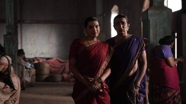 Divyenndu (left) and Pratik Gandhi in a still from Madgaon Express.