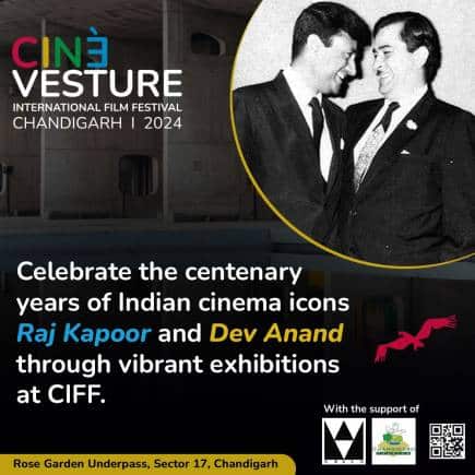Dev Anand and Raj Kapoor Exhibition at CIFF 2024. 