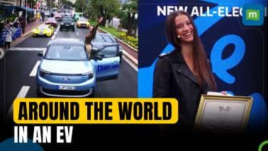 25-year-old Woman Sets World Record | First To Drive 30,000 km Around World In Electric Car