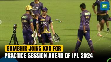 IPL 2024: Gambhir joins KKR's practice session