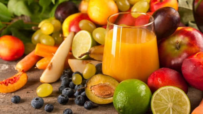 Fruit juice: Opt for 100 percent fruit juices, as they can be beneficial for anxiety. A study found that adults who consumed fruit juice reported spending less time feeling anxious during the month (Image: Canva)