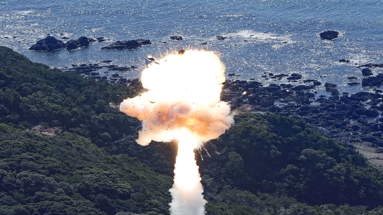  Tokyo-based Space One's 18-metre Kairos rocket blasted off in the coastal Wakayama region of western Japan, carrying a small government test satellite. But almost five seconds later, the solid-fuel rocket erupted in fire, sending white smoke billowing around the remote mountainous area as orange flames raged on the ground, live footage showed.