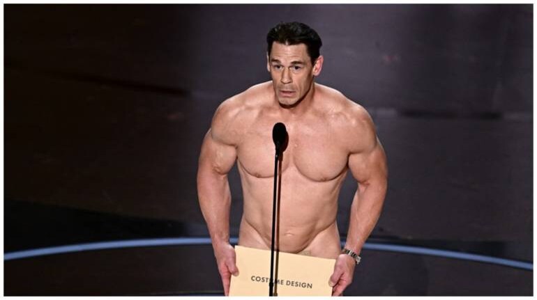 Oscars 2024: John Cena turns up naked on stage to present award, stuns fans. Video