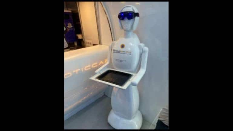 Aisha, a robot, serves desserts to customers at Ahmedabad's Robotic Cafe. Watch - Vimarsana News