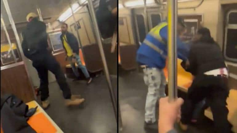 Caught on camera: The fight that led to Brooklyn subway shooting