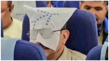 The photo of the unidentified man has gone viral on social media. (Image: @outofofficedaku/X)