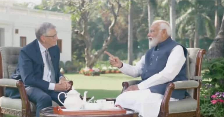 Data owners must be aware of the purpose of collecting it: PM Modi tells Bill Gates - Vimarsana News