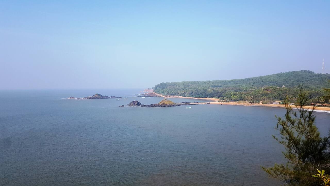 Om beach in Gokarna, Karnataka. (Photo credit: Khursheed Dinshaw)