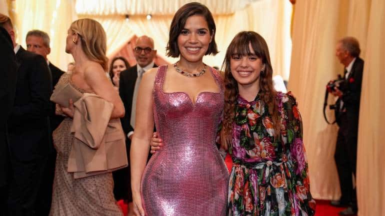 America Ferrera shimmered in a pink gown, channeling Barbie vibes in tribute to the iconic doll. Ferrera radiated elegance and grace on the red carpet (Image: AP)