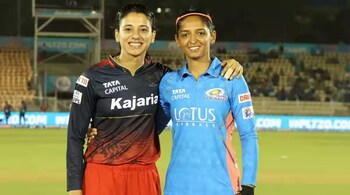 RCB's Smriti Mandhana (left) will face Mumbai Indians' Harmanpreet Kaur at 7 pm on March 12 in Delhi. (Photo: X)