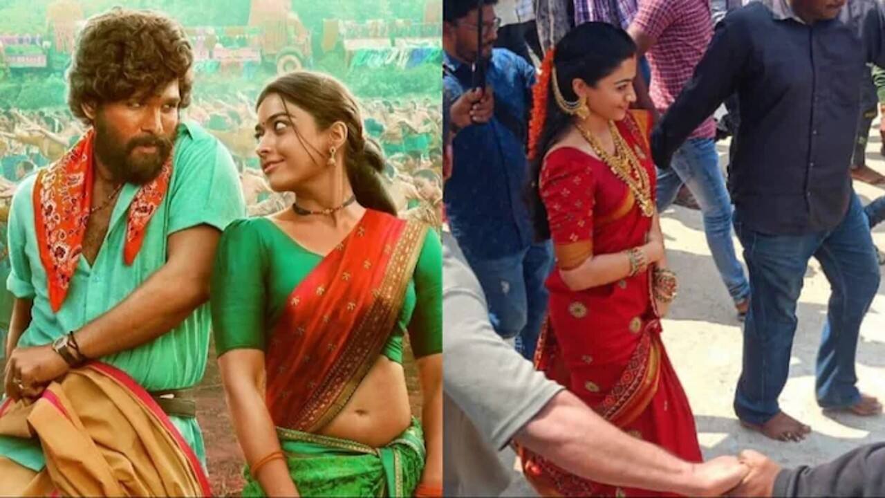 Pushpa 2: Rashmika Mandanna's look from the film gets leaked; watch video