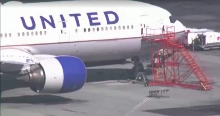 United Airlines plane makes a safe emergency landing in LA after losing