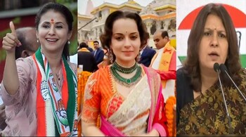 (From left) Urmila Matondkar, Kangana Ranaut and Supriya Shrinate.