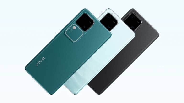 Vivo V30 First Impressions device has the rear camera module with clean lines and rounded corners.