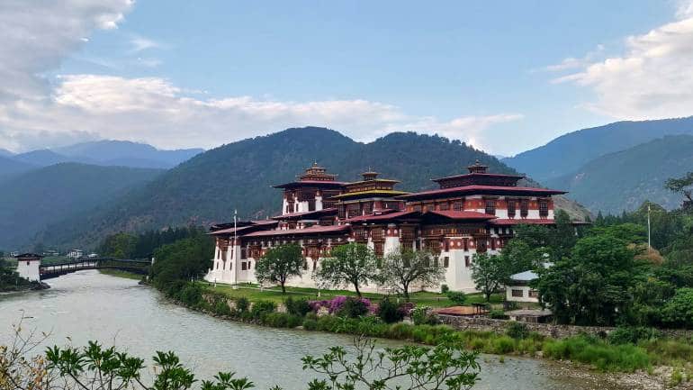 Dzong or monastery, Punakha, Bhutan. (Photo: Nihar Modi)
