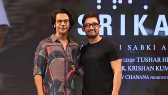 Aamir Khan launches 'Papa Kehte Hain 2.0' with Rajkummar Rao and Srikanth Bolla; the 'Srikanth' song is a perfect modern twist to the iconic 1986 number - watch video