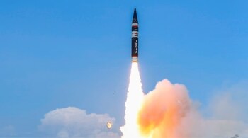 Agni-P: Two-stage canisterised missile, range 1,000-2,000km. Tested first in June 2021. Lighter than previous Agni missiles. (Image: DDRO)