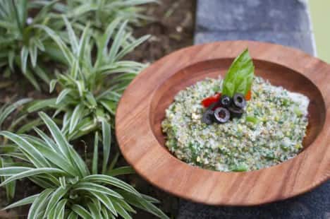 Bajra Risotto at Sante Spa, Mumbai.