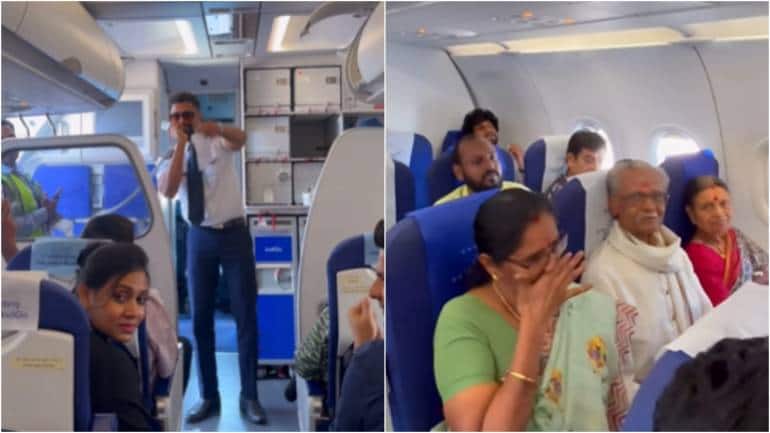 Indigo pilot welcomes family on board with heartwarming announcement, mother tears up. Watch - Vimarsana News