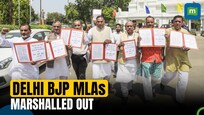 Watch: BJP MLAs Marshalled Out of Delhi Assembly On Raising Slogan Over Delhi Jal Board Alleged Scam