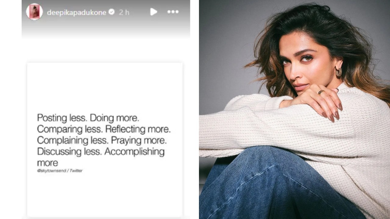 Deepika Padukone shares a cryptic post on social media amid her pregnancy about 'complaining less and praying more', read