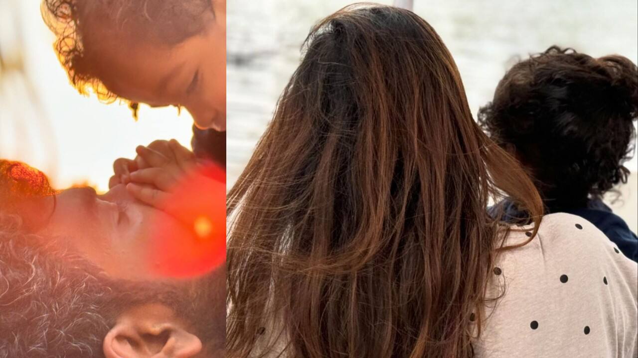 Nayanthara enjoys quality time with husband Vignesh Shivan and twins Uyir and Ulag in hometown Kerala