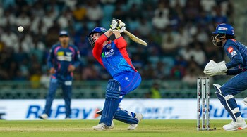 Lucknow: DC's batter Jake Fraser-McGurk plays a shot during the Indian Premier League (IPL) 2024 T20 cricket match between Lucknow Super Giants and Delhi Capitals at Bharat Ratna Shri Atal Bihari Vajpayee Ekana Stadium, in Lucknow, Friday, April 12, 2024. (PTI Photo/Vijay Verma) (PTI04_12_2024_000319B)
