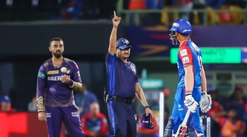 Varun Chakaravarthy took three wickets in the April 3, 2024, IPL match against the Delhi Capitals. Known as KKR's mystery spinner, Chakaravarthy studied and developed the mystery element of seven notable variations — leg-spin, off-spin, arm ball, googly, carrom ball, the flipper and the top spin — to stand out in the crowd. (Image via X/@KKRiders)