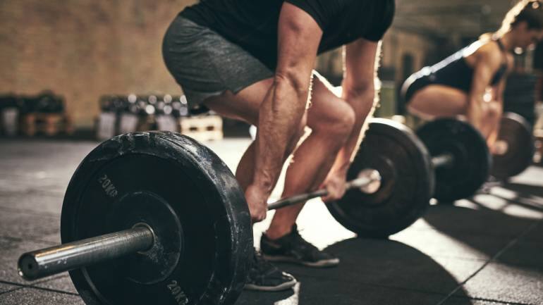 Deadlift •Hold weight in front of thighs • Bend at hips, keep back straight • Return to standing. Do 12–15 reps (Image: Canva)