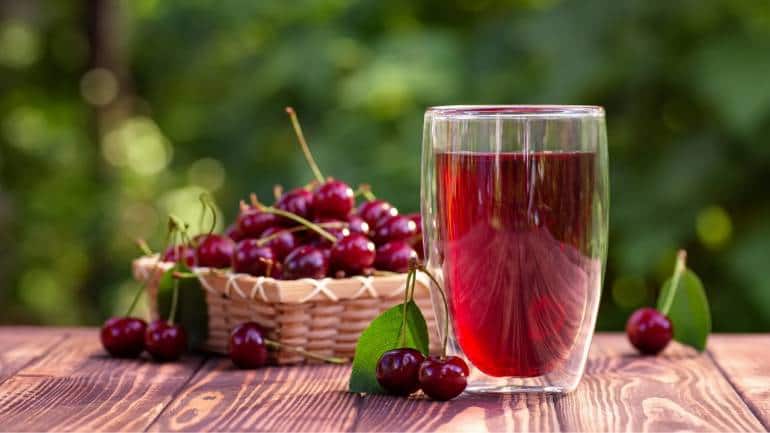 Tart Cherry Juice: Tart cherry juice is packed with antioxidants, vitamins, and minerals that facilitate muscle recovery and reduce inflammation after workouts. Studies suggest that tart cherry juice may alleviate muscle soreness, thereby enhancing recovery time between training sessions, says Goyal. Its melatonin content also contributes to improved sleep quality, supporting overall workout performance (Image: Canva)