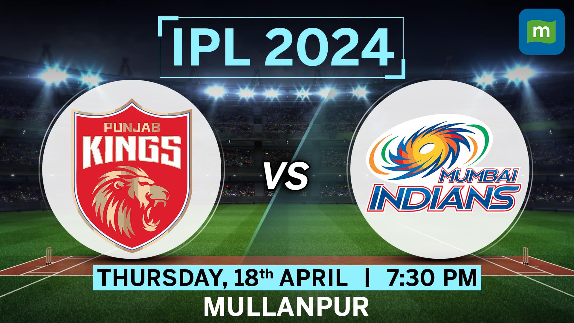 IPL 2024 Match 33 Punjab Kings Vs Mumbai Indians : Head To Head Stats