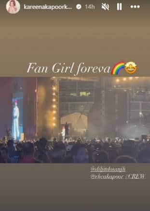Kareena Kapoor Khan at Diljit Dosanjh concert