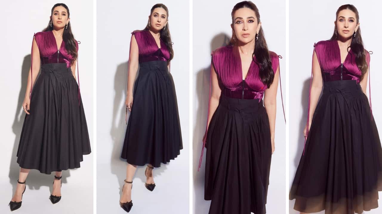 Karisma Kapoor’s classic black midi skirt is high glam look with timeless charm